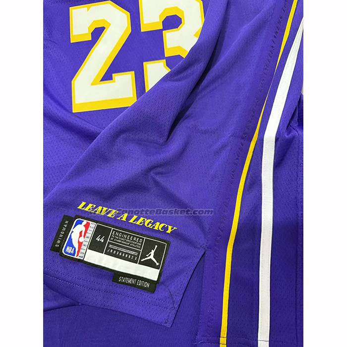 Maglia Los Angeles Lakers Lebron James No 23 Statement 2025-26 Viola